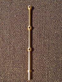 3 Hole Brass Stanchion 15mm – Caldercraft