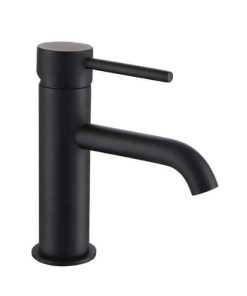 Alderney Basin Mono Tap With Waste In Matt Black