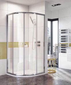 IN6 V2 Double Door Quadrant Shower Enclosure 900 x 900mm In Chrome