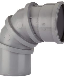 110mm Soil Adjust Bend 0-90DG Grey