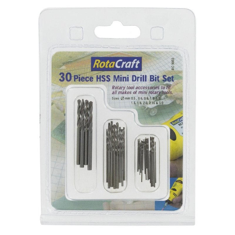 30 Pce HSS Mini Drill Bit Set – ModelCraft