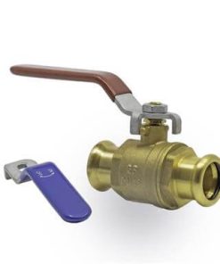 22mm Press Fit Lever Ball Valve Red/Blue