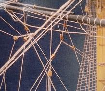 Rigging Line – Natural Cotton/Poly mix .051″ x 16′