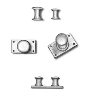 Metal Twin Bollards with Base Type D 5mm (AM4909/07) - Image 2