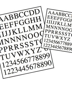 Brass Photoetched Letters and Numbers 10mm (AM5650/02)