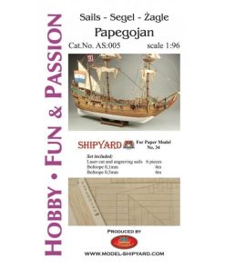 Sails for Papegojan 1:96 – Shipyard