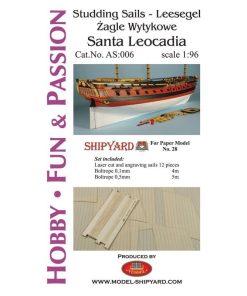 Santa Leocadia Studding Sails 1:96 – Shipyard