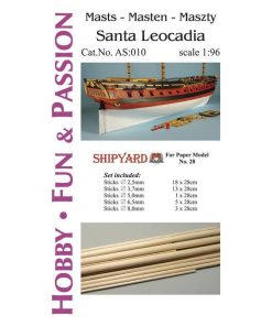 Mast Set for Santa Leocadia – Shipyard