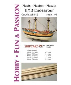 Mast Set for HMS Endeavour – Shipyard