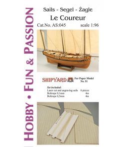 Sails for Le Coureur 1:96 – Shipyard