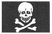 Jolly Roger Flags – 1-5/8 x 7/8″