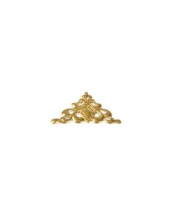 Type A Ornate Emblem Brass 25x14mm