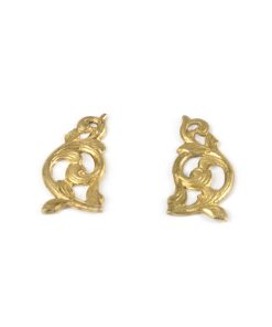 Ornate Swirl Brass Pair