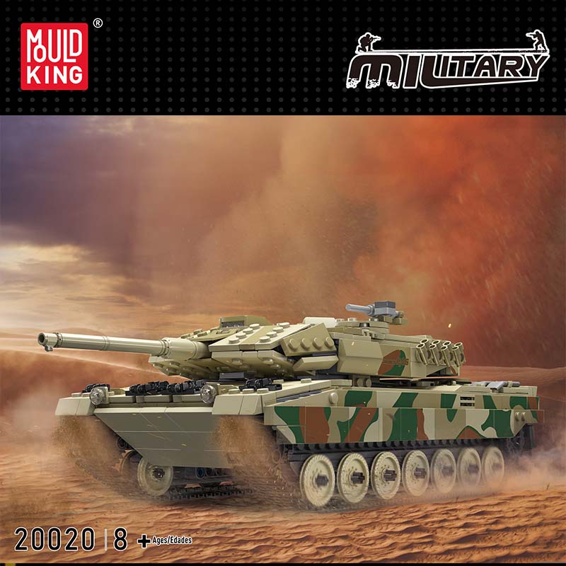 MOULD KING 20020 German Leopard 2 Tank Remote Control And Audio 800pcs - Image 2