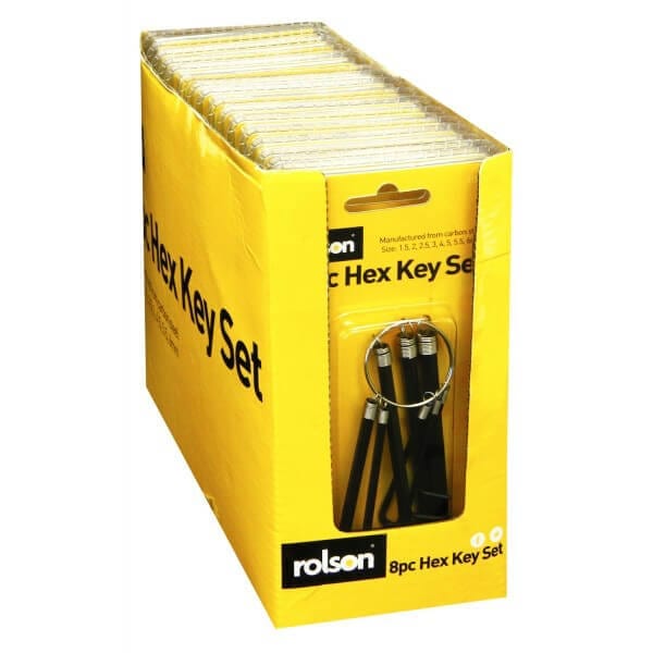 Rolson 8pc Hex Key Set 11215 - Image 2