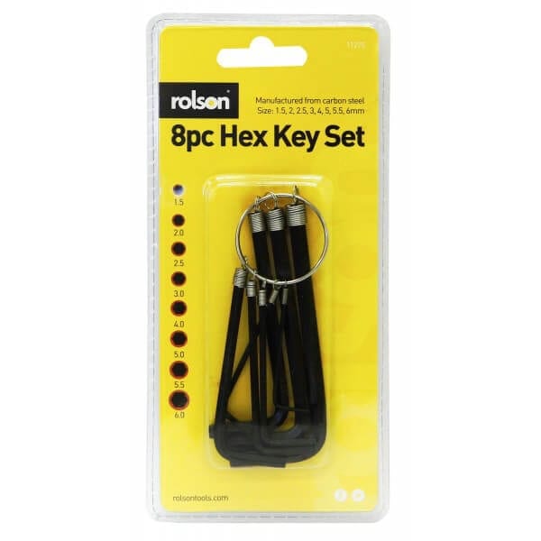 Rolson 8pc Hex Key Set 11215 - Image 3