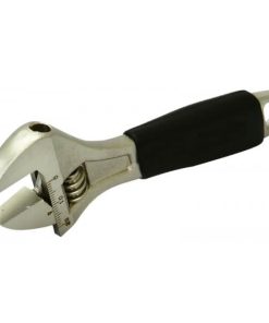 Rolson 150mm Adjustable Wrench Rubber Grip Handle 19011