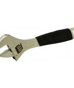 Rolson 200mm Adjustable Wrench Rubber Grip Handle 19013