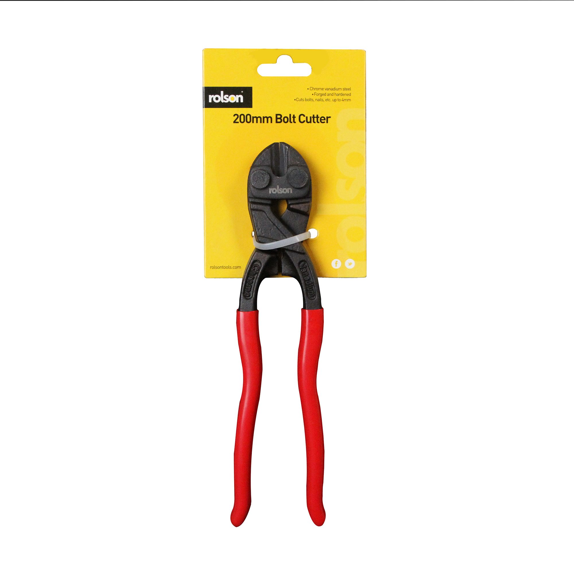 Rolson Bolt Cutter 200mm with Chrome Vanadium Forged and Hardened Steel, Comfort Handles 22305 - Image 2