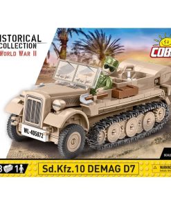 COBI-2273 WWII SD.KFZ.10 Demag D7 Model Half-Track Building Bricks 280Pcs