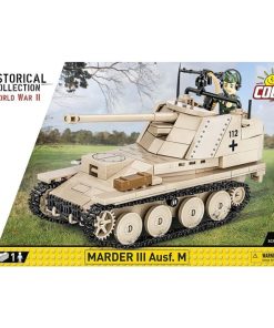 COBI-2282 WWII Marder III Ausf.M (SD.KFZ) Model Tank Building Bricks 363Pcs