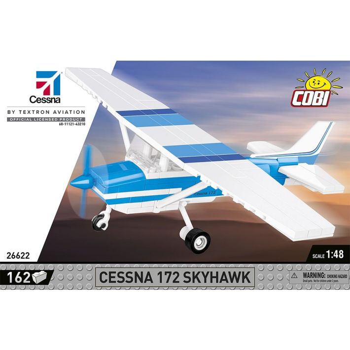 COBI-26622 Aircraft Cessna Skyhawk 172 WB Model Plane Building Bricks 162Pcs