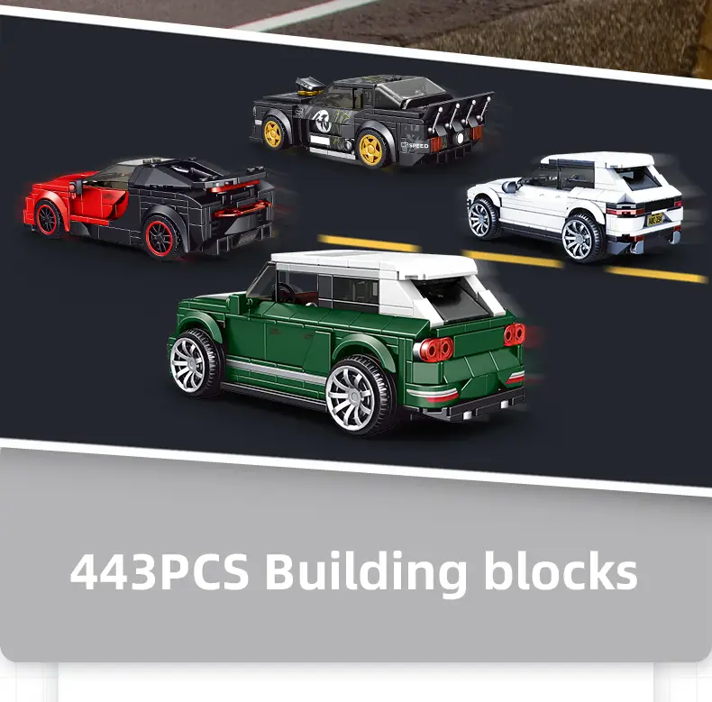 MOULD KING 27026 SUV Model Car + Display Case 443pcs - Image 3