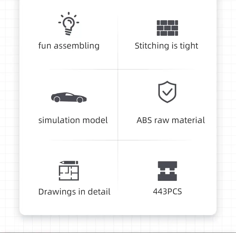 MOULD KING 27026 SUV Model Car + Display Case 443pcs - Image 4