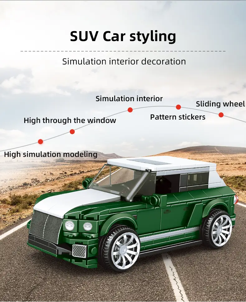 MOULD KING 27026 SUV Model Car + Display Case 443pcs - Image 7