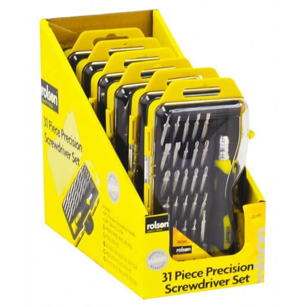 Rolson 31pc Precision Screwdriver Set 28290 - Image 2