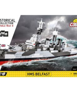 COBI-4844 WWII HMS Belfast IWM Model Building Bricks 1515Pcs