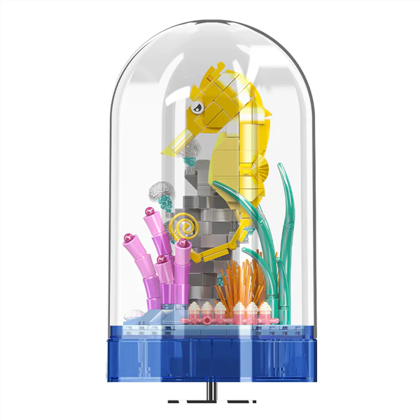 Mould King Seahorse Building Bricks Model 424pcs Music-box Lighting 10100 - Image 2