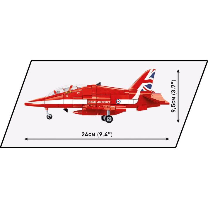 COBI-5844 Armed Forces BAE Hawk T1 Red Arrows Model Plane Building Bricks 386Pcs - Image 5