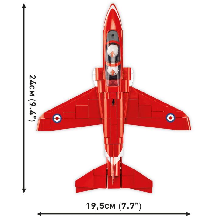 COBI-5844 Armed Forces BAE Hawk T1 Red Arrows Model Plane Building Bricks 386Pcs - Image 4