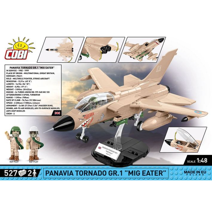 COBI-5854 Armed Forces GR.MK 1 MIG Eater Gulf War 1990-1991 Model Plane Building Bricks 488Pcs - Image 2