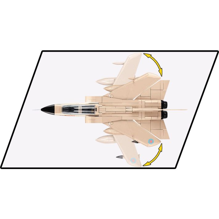 COBI-5854 Armed Forces GR.MK 1 MIG Eater Gulf War 1990-1991 Model Plane Building Bricks 488Pcs - Image 8