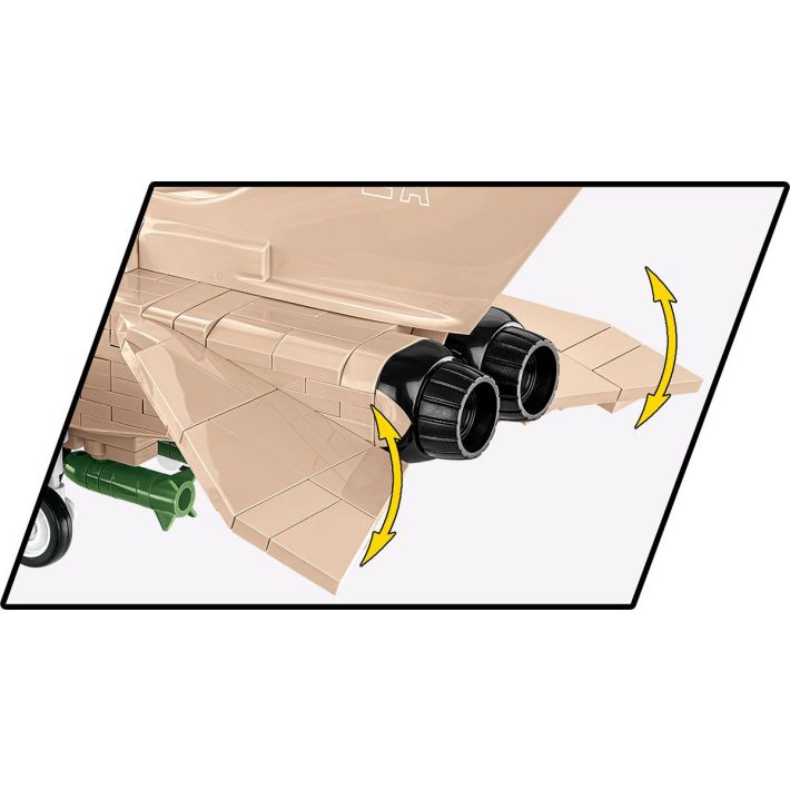 COBI-5854 Armed Forces GR.MK 1 MIG Eater Gulf War 1990-1991 Model Plane Building Bricks 488Pcs - Image 7