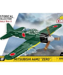 COBI-5861 Planes Mitsubishi A6M2 Zero Model Plane Building Bricks 166Pcs