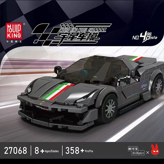 Mould King 488 Pista Car + Showcase 358pcs Building Bricks 27068 - Image 2