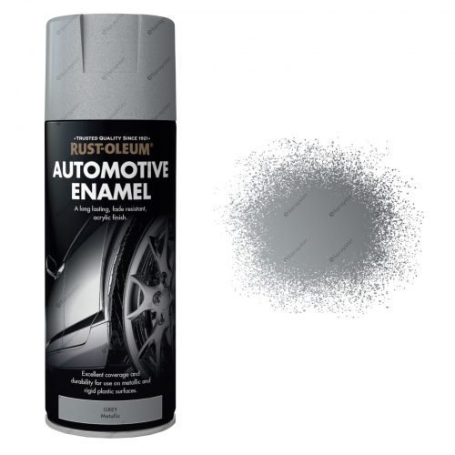Rust-Oleum Grey Metallic Enamel Spray Paint 400ml Automotive