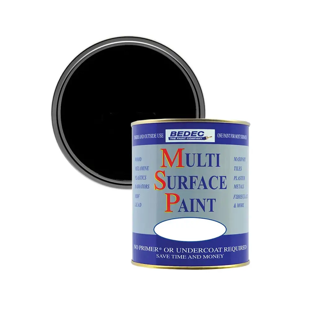 Bedec Multi Surface Paint Black Satin 2.5L