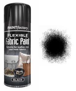Black Fabric Spray Paint 200ml Flexible Clothes Aerosol