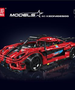 Mould King Sports Racing Car Brick Model Red 3063/pcs Static 13121