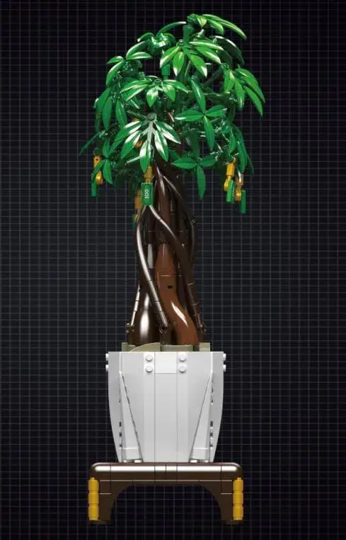 Mould King 10063 The Money Tree Flower Building Model Set 815 PCS - Image 2