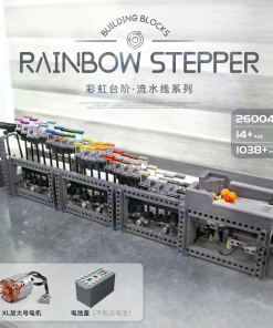 Mould King Crazy Rainbow Stepper Brick Model Fun To Build #1 1038/pcs Electric 26004