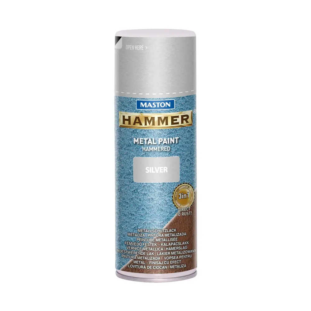 Maston Spray Paint Hammer Hammered Silver 400ml