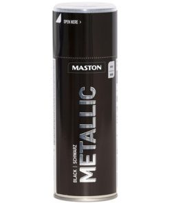 Maston Spray Paint Metallic Gloss Black 400ml