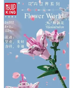 Mould King 24002 Rhododendron Flower Building Set 132pcs