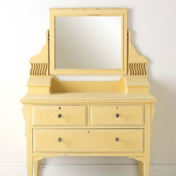 Rust-Oleum Mustard Chalky Paint 125ml Shabby Chic Furniture - Image 2