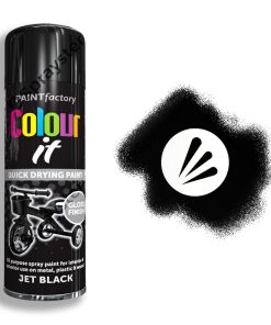 Colour It Jet Black Spray Paint Gloss 400ml